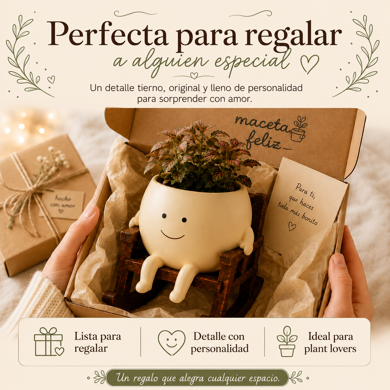 Maceta Mecedora Feliz